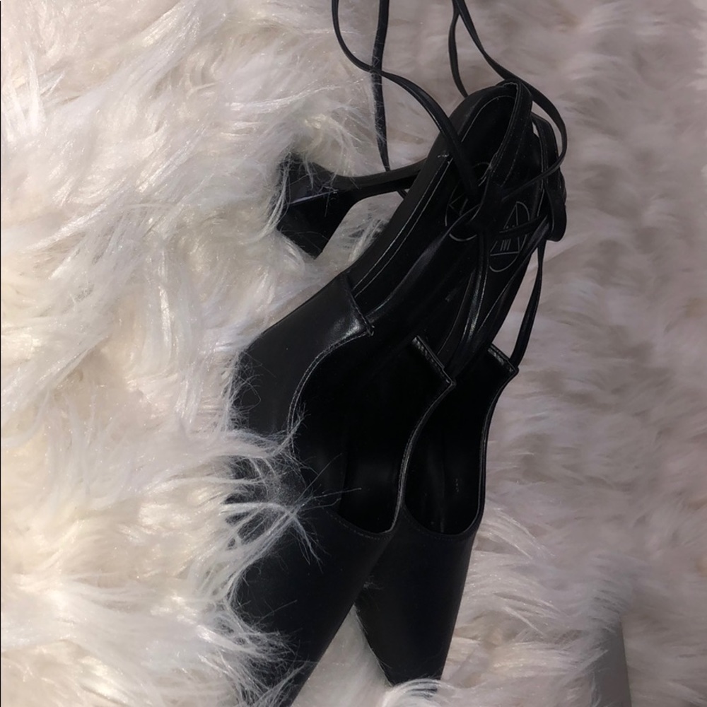 Missguided lace-up, heels, worn only once!